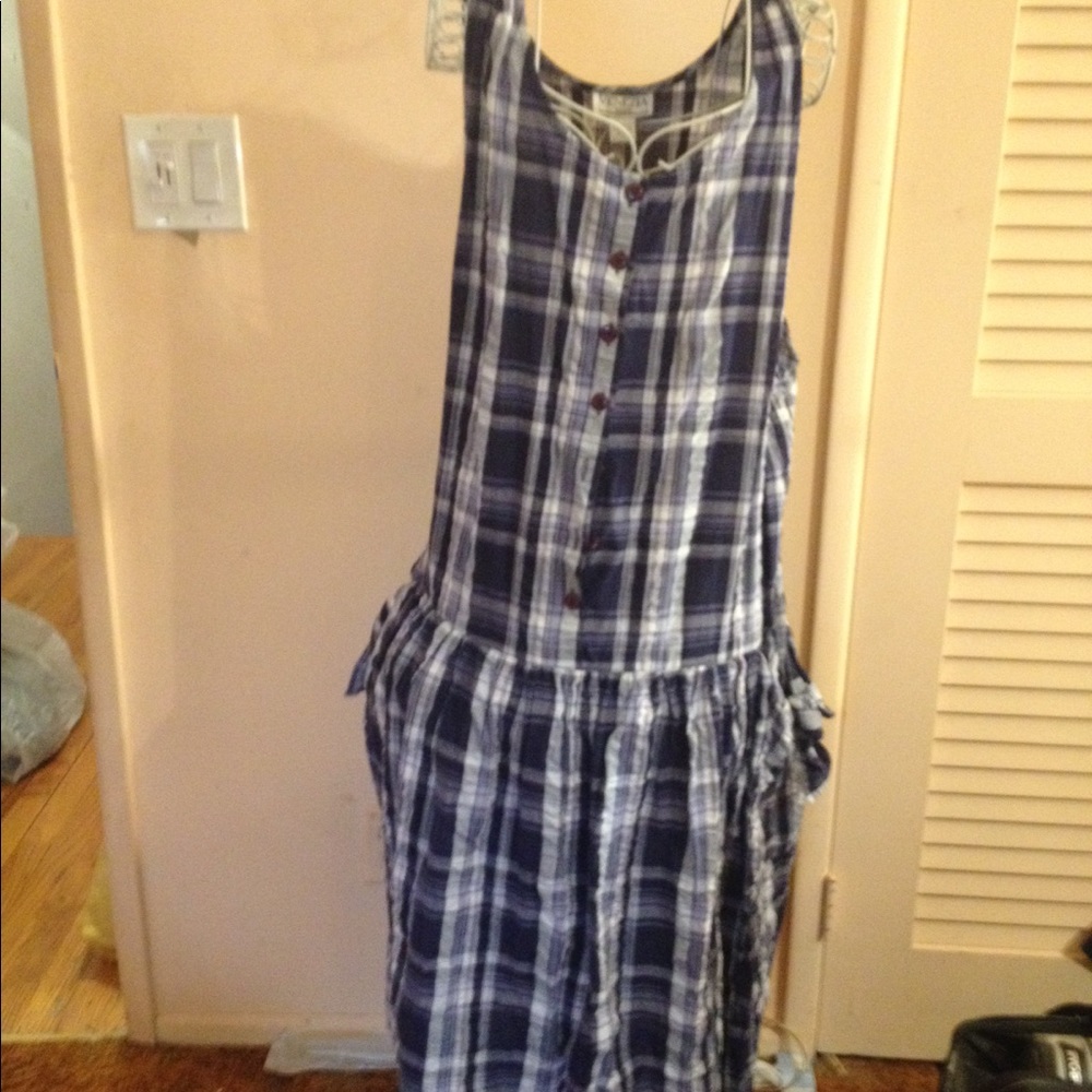 Plaid sleeveless dress